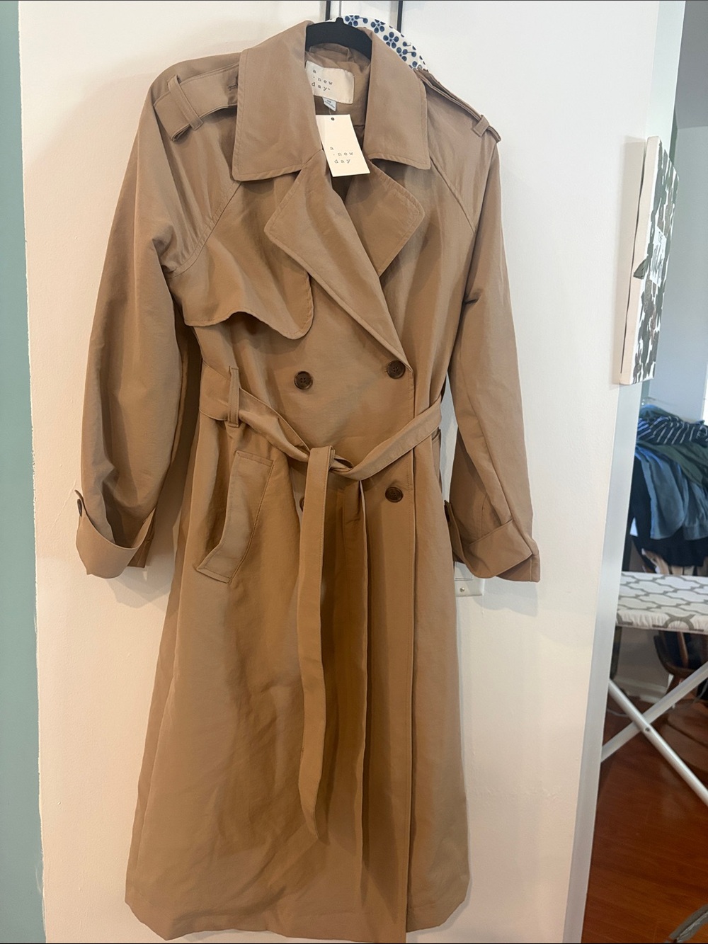 NWT A NEW DAY TAN TRENCH COAT
